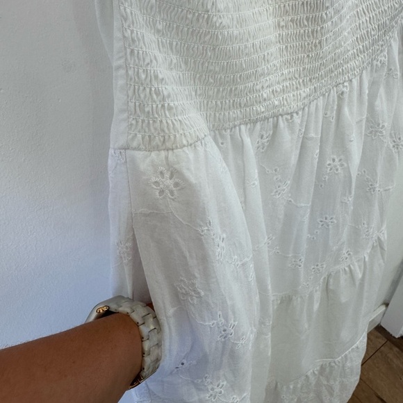 Speechless White Ruched Halter Maxi Sleveless Dress with Adjustable Straps - XL - Picture 8 of 14